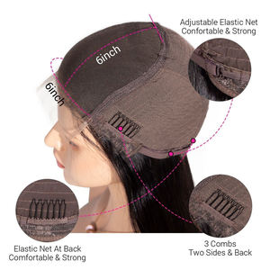 Parrucca Umana Riccia con Highlights 4x4 5x5 o 6x6 Senza Colla con Chiusura in Pizzo HD Ondulata in Capelli Veri Parrucca Frontale in Pizzo HD Colorata 6x6 - Product Image 3