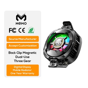Ventilateur de refroidissement pour téléphone portable MEMO CX06 avec écran numérique, fixation magnétique, lumière RGB et réfrigération semi-conductrice - Product Image 1