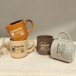 Nouvelle collection de vaisselle en céramique de style français, très vendue, avec lettres personnalisées, tasse en céramique de couleur unie - Product Image 2