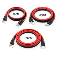 Câble de connexion flexible pour batterie LiFePO4 16mm² 25mm² 35mm² 600V-1500V avec cosses M6 M8 pour pack batterie 48V 200Ah CE