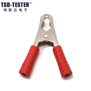 Venta al por mayor de alto voltaje de metal de oro de cobre eléctrico cocodrilo pinza de batería de acero inoxidable - Product Image 2