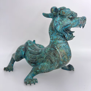 Artistico Pi Xiu figurina altare spirituale decorazione Anti male talismano regalo bronzo per Feng Shui - Product Image 2