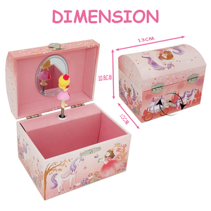 Caja Musical <span class=keywords><strong>de</strong></span> Joyería Elegante <span class=keywords><strong>de</strong></span> la Fábrica Jakos, con Diseño <span class=keywords><strong>de</strong></span> Princesas y Amigas - Regalo Perfecto para <span class=keywords><strong>Cumpleaños</strong></span>, Navidad y Festividades para Niñas - Product Image 2