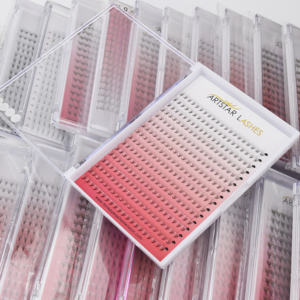 Pestañas de Alta Calidad al por Mayor, Pestañas Profesionales 6D 0.07 C D de Color, Abanicos de Pestañas Preformadas, Extensiones de Pestañas - Product Image 1