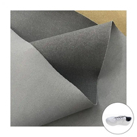 1.4mm d'épaisseur en cuir floqué écologique en daim artificiel véritable PU pour chaussures canapés sacs-caractéristiques métalliques extensibles imperméables