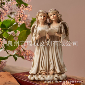 Figura de Ángel de Resina, Manualidad, Decoración para el Hogar, Regalo, Escultura Artística - Product Image 4