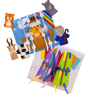 Venta al por Mayor de Juguetes Educativos Montessori Ecológicos para Bebés, Libros Bíblicos Personalizados de Habilidades Hechos de Fieltro, Regalo para Niños de 1 a 6 Años - Product Image 4