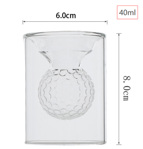 Verre à whisky personnalisé pour le golf, double paroi, isolé thermiquement, en verre borosilicate, tasse sportive pour whisky, <span class=keywords><strong>bourbon</strong></span>, thé - Product Image 6
