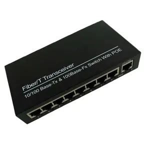 8 + 1 Cổng POE Fast Ethernet Fiber Switch Cung Cấp Năng Lượng Camera An Ninh CCTV - Product Image 1