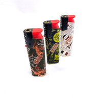 Briquet à cigares classique HP-X12, briquet à gaz en plastique élégant avec fonction de gonflage facile pour cigares et utilisation en extérieur