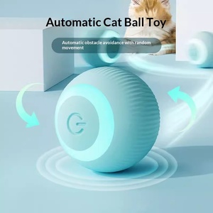 Mainan Kucing Otomatis Pintar Bercahaya, Bola Bergulir Tahan Gigitan, Bebas Debu, Perlengkapan Hewan Peliharaan - Product Image 3