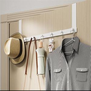 <b>Over</b> <b>Door</b> Clothes Rack Rectangle <b>Hook</b> Type No Drill Clothing Organizer For Bedroom <b>Doors</b> - Product Image 1