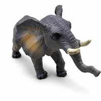 Figurine d'éléphant en PVC gris 31x8x15cm, jouet réaliste, éléphant de Safari, jouet éducatif, décoration de bureau pour enfants