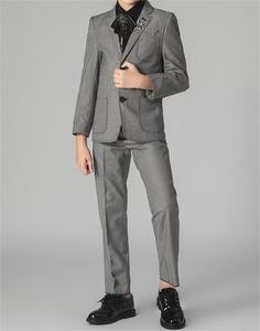 Costume de Cérémonie Garçon <span class=keywords><strong>Gris</strong></span>, Veste Simple pour Mariage, Blazers Tenues d'Anniversaire pour Enfants - Product Image 1