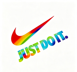 Affiche murale Rainbow Just Do It, impression graphique inspirante, décoration pour salle de sport, chambre à coucher, bureau - Product Image 2