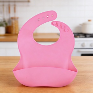 Babero de Silicona Impermeable de Grado Alimenticio con Diseño de Dibujos Animados y Logotipo Personalizado, para la Alimentación de Bebés - Product Image 4