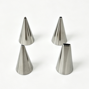 Ensemble de 4 embouts à pâtisserie floraux # 3, # 301, # 13, # 46, Outils de décoration de gâteaux DIY en acier inoxydable - Product Image 1