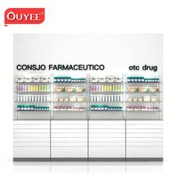 Étagères de supermarché en MDF robustes, unités d'étagères de pharmacie, garantie 3 ans, présentoirs gondoles de haute qualité, marque OUYEE