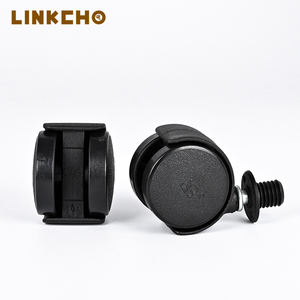 LINKCHO 0,5 Zoll <span class=keywords><strong>Mini</strong></span>-Schwenkrollen mit Bremse, Geräuscharme Nylonräder für Krankenhaus, Schule, Bad, Esszimmermöbel - Langlebig - Product Image 6