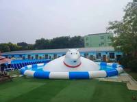 Vente directe usine : Jouet gonflable en PVC épaissi, motif ours polaire de dessin animé, pour parc aquatique extérieur, iceberg gonflable à grimper