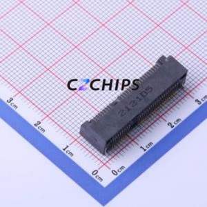 PCIE-52P70H PCI/PCIe Connector SMD,P=0.8mm Connector mPCI-E 52P 36P Horizontal Mount - Product Image 1