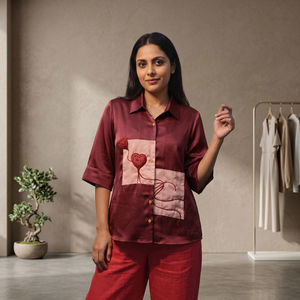Chemise légère boutonnée pour femme avec tissu respirant pour un look chic décontracté Achetez directement auprès du fournisseur - Product Image 2