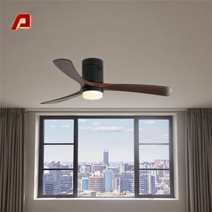 Ventilateur de plafond LED vintage de style américain au meilleur <span class=keywords><strong>prix</strong></span>, 52 pouces, télécommande, lumière, BLDC 220v, corps en métal enroulé, intensité variable - Product Image 3