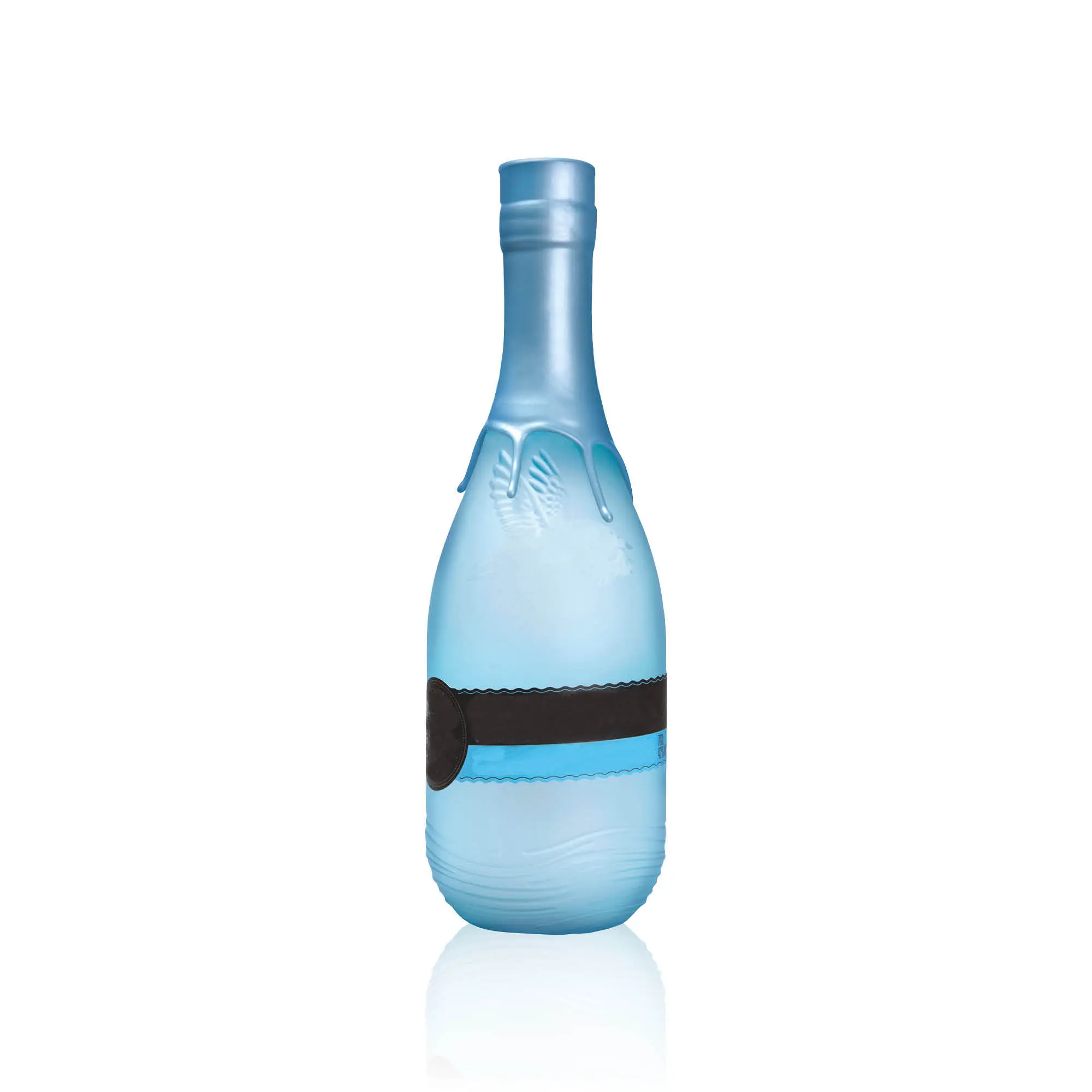 Shanghai Linlang-Botellas de vidrio transparente con corcho, 750 ml, 75 cl