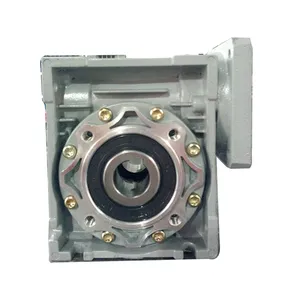 NMRV063 90B5 B14 Worm Gear Reducer 40 To 1 Ratio Gearbox Aluminum Gearbox Bronze Worm Small Reducer