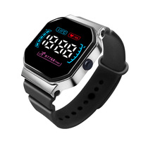 Jam Tangan Elektronik LED Persegi Digital Sport 2025 Jam Tangan Pelajar Fashion Kasual Berlapis Digital