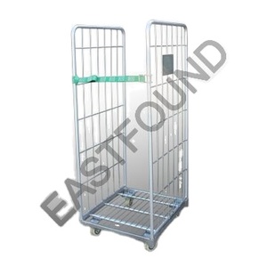 Duurzaam Vouwen Opslag Verzinkt Wasserette Kooi <span class=keywords><strong>Trolley</strong></span> Met Wielen - Product Image 4