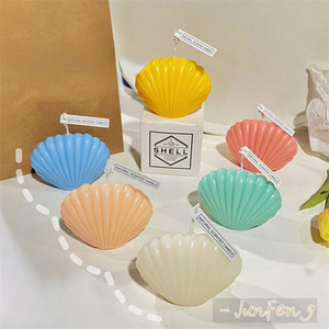 3D الايبوكسي الراتنج العفن غير النظامية صدفي قذيفة على شكل شمعة معطرة قالب من السيليكون - Product Image 6