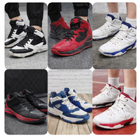 S04 Chaussures de basketball d'occasion de marques internationales, baskets pour hommes, vente en gros, stock en vrac pour la revente, friperie