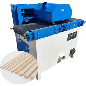 Automation Square Wood Saw with Multiple Blades Wood Cutting Cake Board Cutting Multi Blade Rip Table Panel Saw Machine