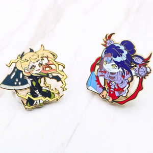 หมุดโลหะโลหะเคลือบเนื้อนิ่มลายการ์ตูนน่ารักสำหรับเด็กผู้หญิงโลโก้ตามสั่ง - Product Image 2