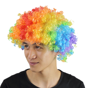 <span class=keywords><strong>Perruque</strong></span> Afro Clown <span class=keywords><strong>Pas</strong></span> Chère en Gros, Perruques Synthétiques pour Fêtes, <span class=keywords><strong>Perruque</strong></span> pour Supporters de Football, <span class=keywords><strong>Perruque</strong></span> Courte Bouclée pour Halloween et <span class=keywords><strong>Carnaval</strong></span> - Product Image 1
