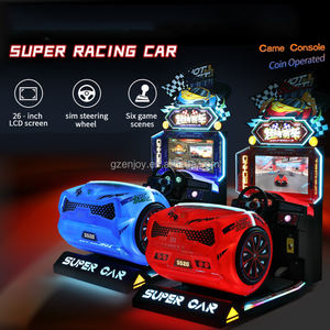 Simulateur de conduite automobile, machine de <span class=keywords><strong>jeu</strong></span> d'amusement, simulateur de <span class=keywords><strong>voiture</strong></span> en métal à pièces pour enfants, machine d'amusement pour FEC, vente en gros - Product Image 5