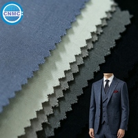 Tissu en Laine Mérinos Peignée 50% Laine Mérinos 35% Polyester R12.5 L2.5, 350 GSM Super 80s, en Stock, Vente en Gros pour Vestes et Blazers