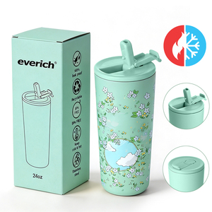 Everich Wholesale ODM Tasse à café isotherme en acier inoxydable à <span class=keywords><strong>double</strong></span> paroi de 24 oz avec couvercle anti-fuite, sans BPA, isolation sous vide, anti-fuite - Product Image 6
