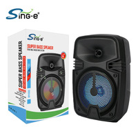 Commande en gros de haut-parleurs portables Sing-e ZQS1461S 2.0 8W pour la danse en plein air, avec batterie intégrée de 1000-2000 mAh, pour usage domestique et extérieur