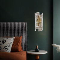 Lampe murale cylindrique LED dimmable de luxe moderne et minimaliste en aluminium pour chambre et salon, exclusivité transfrontalière, nouveauté 2024