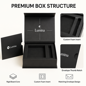 Scatola Regalo Magnetica Nera di Lusso Personalizzata con Logo, Inserto in Schiuma, Laminazione Lucida Opaca, Goffratura e Lamina Oro <span class=keywords><strong>per</strong></span> <span class=keywords><strong>Regali</strong></span> in Cartoncino - Product Image 2