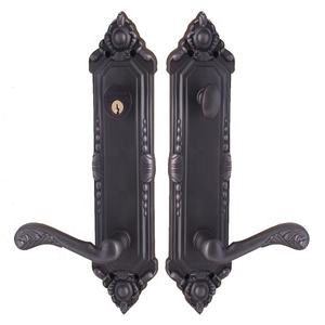 Cerradura de Puerta Doble de Cobre Estilo Europeo Retro Bronce para Puerta de Madera Maciza con Manija - Product Image 6