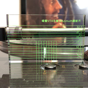 Regla de ajuste de equilibrio para tocadiscos de vinilo acrílico de fábrica, herramienta de alta precisión integrada de doble dirección para aguja de tocadiscos - Product Image 3