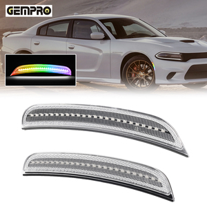 Nhà cung cấp bán buôn RGB xe phía trước phía sau Bumper <span class=keywords><strong>LED</strong></span> Side Marker ánh sáng cho Dodge sạc 2015-2021 Phụ Kiện Xe Hơi chiều rộng đèn - Product Image 1