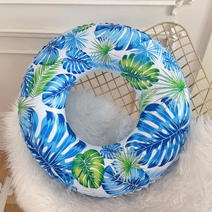 Flotador Inflable para Piscina con Diseño de Hojas, PVC de 0.18mm, Unisex para Adultos, Portátil, con Asa Opcional - Product Image 4