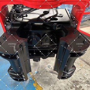 Machine de pose de pieux multifonctionnelle à fixation latérale, adaptée aux travaux de construction de ponts, de ports et de régions côtières, mâchoires interchangeables - Product Image 3