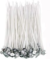 Mèches de bougie plates tressées en coton naturel pré-cirées, sans fumée, non toxiques, résistantes, de la marque Supercandle, taille personnalisée, pour la maison