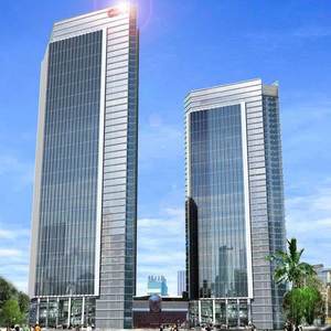 2024 nouveau Style gratte-ciel profilé en aluminium verre bâtiment extérieur cadre en aluminium personnalisé mur rideau - Product Image 2