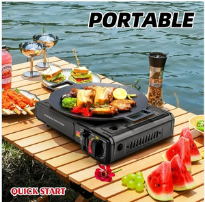 Camping en plein air Cuisine Camping en plein air Réchaud Portable <span class=keywords><strong>Butane</strong></span> Réchaud Gaz Plaques de cuisson Brûleur <span class=keywords><strong>Barbecue</strong></span> Portable Réchaud à gaz <span class=keywords><strong>Butane</strong></span> - Product Image 2